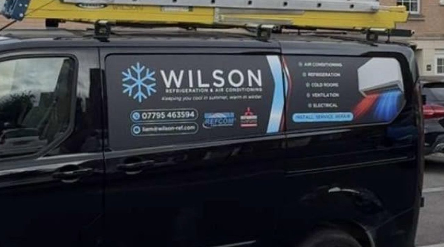 Wilson Refrigeration & Air Conditioning sign-written van